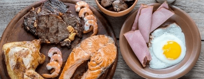 Ducan's diet with high protein content
