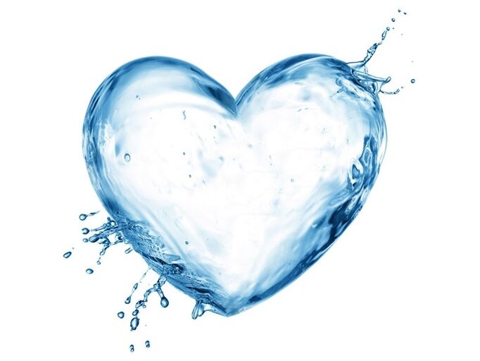 Heart from water