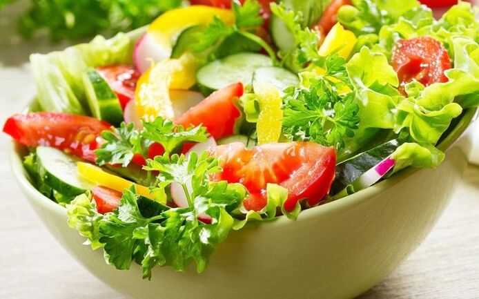 Vegetable salad for weight loss